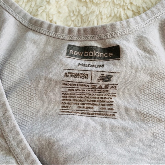 New balance size medium gray tank top nylon blend - Picture 5 of 7